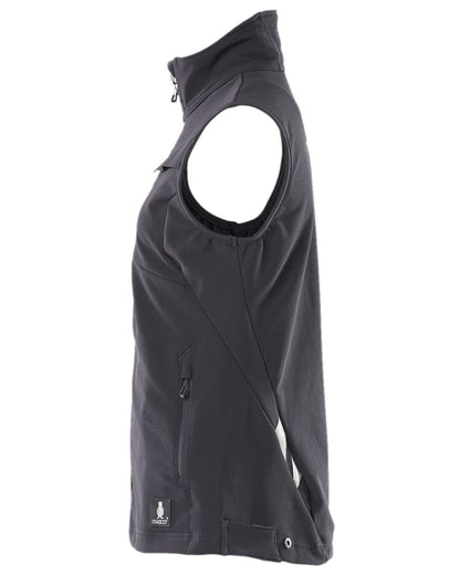 Dark Navy Coloured Mascot Workwear Womens Accelerate Gilet on white background 