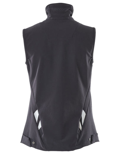 Dark Navy Coloured Mascot Workwear Womens Accelerate Gilet on white background 