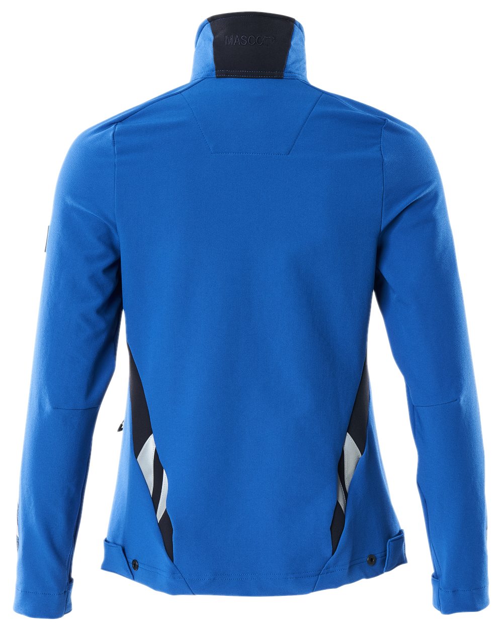 Azure Blue Dark Navy Coloured Mascot Workwear Womens Accelerate Jacket on white background 