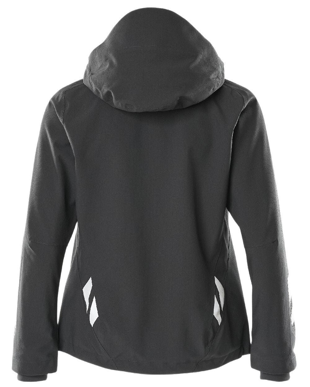 Black Coloured Mascot Workwear Womens Accelerate Lightweight Outer Shell Jacket on white background 