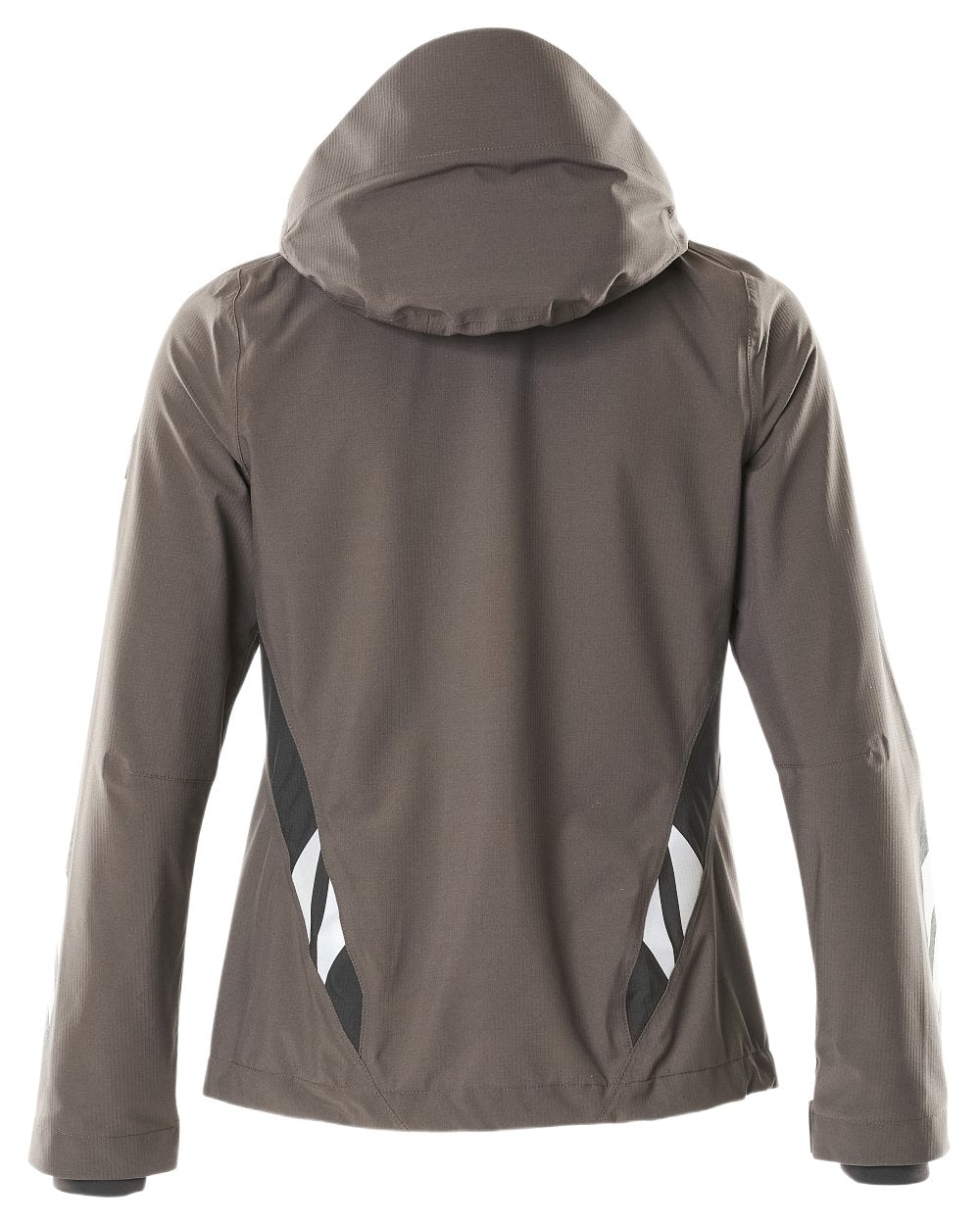 Dark Anthracite Black Coloured Mascot Workwear Womens Accelerate Lightweight Outer Shell Jacket on white background 