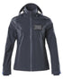 Dark Navy Coloured Mascot Workwear Womens Accelerate Lightweight Outer Shell Jacket on white background 