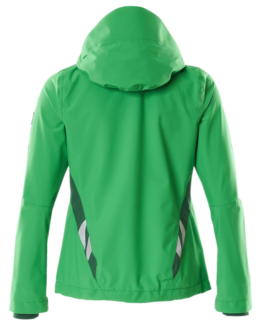 Grass Green Coloured Mascot Workwear Womens Accelerate Lightweight Outer Shell Jacket on white background 