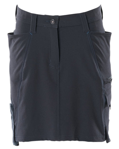 Dark Navy Coloured Mascot Workwear Womens Accelerate Lightweight Skirt on white background 