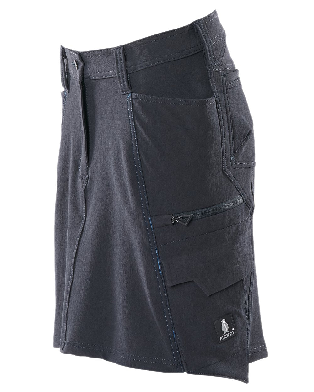 Dark Navy Coloured Mascot Workwear Womens Accelerate Lightweight Skirt on white background 