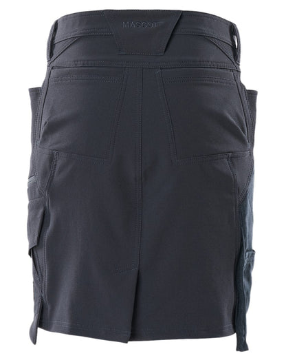 Dark Navy Coloured Mascot Workwear Womens Accelerate Lightweight Skirt on white background 