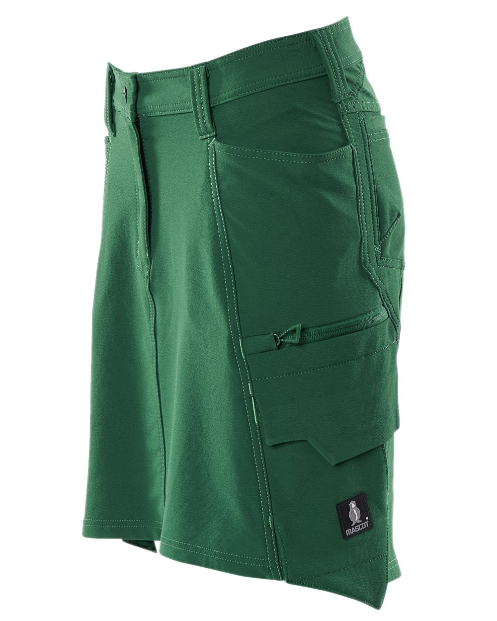 Green Coloured Mascot Workwear Womens Accelerate Lightweight Skirt on white background 