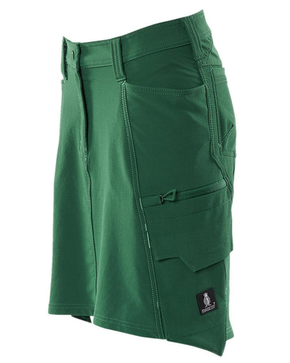 Green Coloured Mascot Workwear Womens Accelerate Lightweight Skirt on white background 
