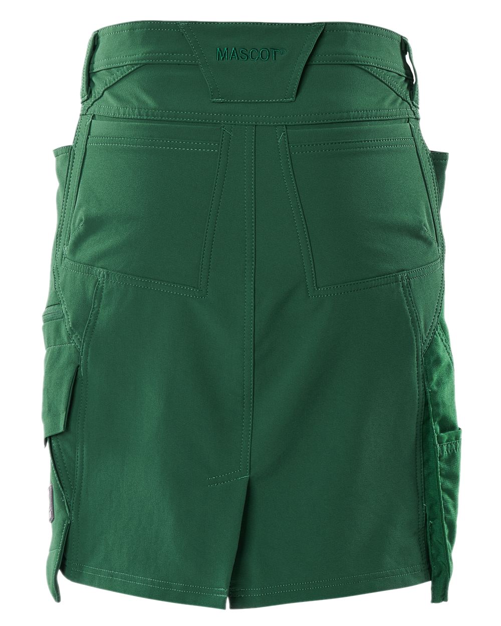 Green Coloured Mascot Workwear Womens Accelerate Lightweight Skirt on white background 
