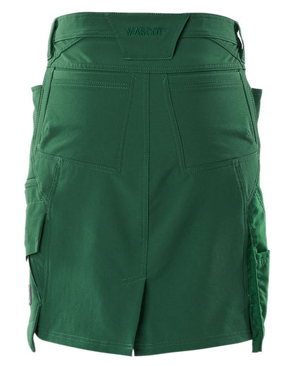 Green Coloured Mascot Workwear Womens Accelerate Lightweight Skirt on white background 