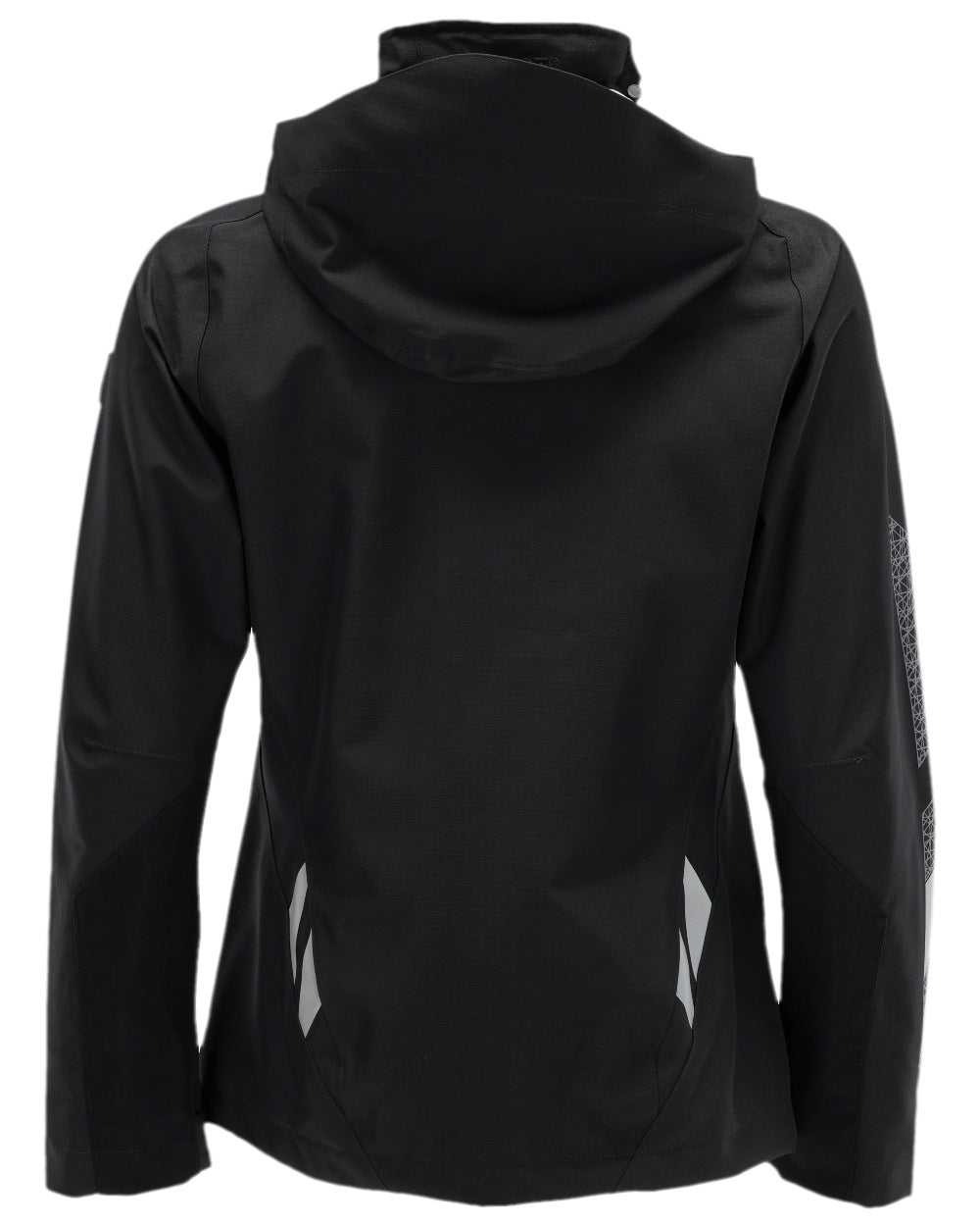 Black Coloured Mascot Workwear Womens Accelerate Outer Shell Jacket on white background 