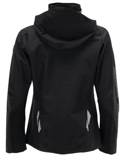 Black Coloured Mascot Workwear Womens Accelerate Outer Shell Jacket on white background 