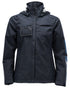 Dark Navy Coloured Mascot Workwear Womens Accelerate Outer Shell Jacket on white background 