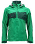 Grass Green Coloured Mascot Workwear Womens Accelerate Outer Shell Jacket on white background 