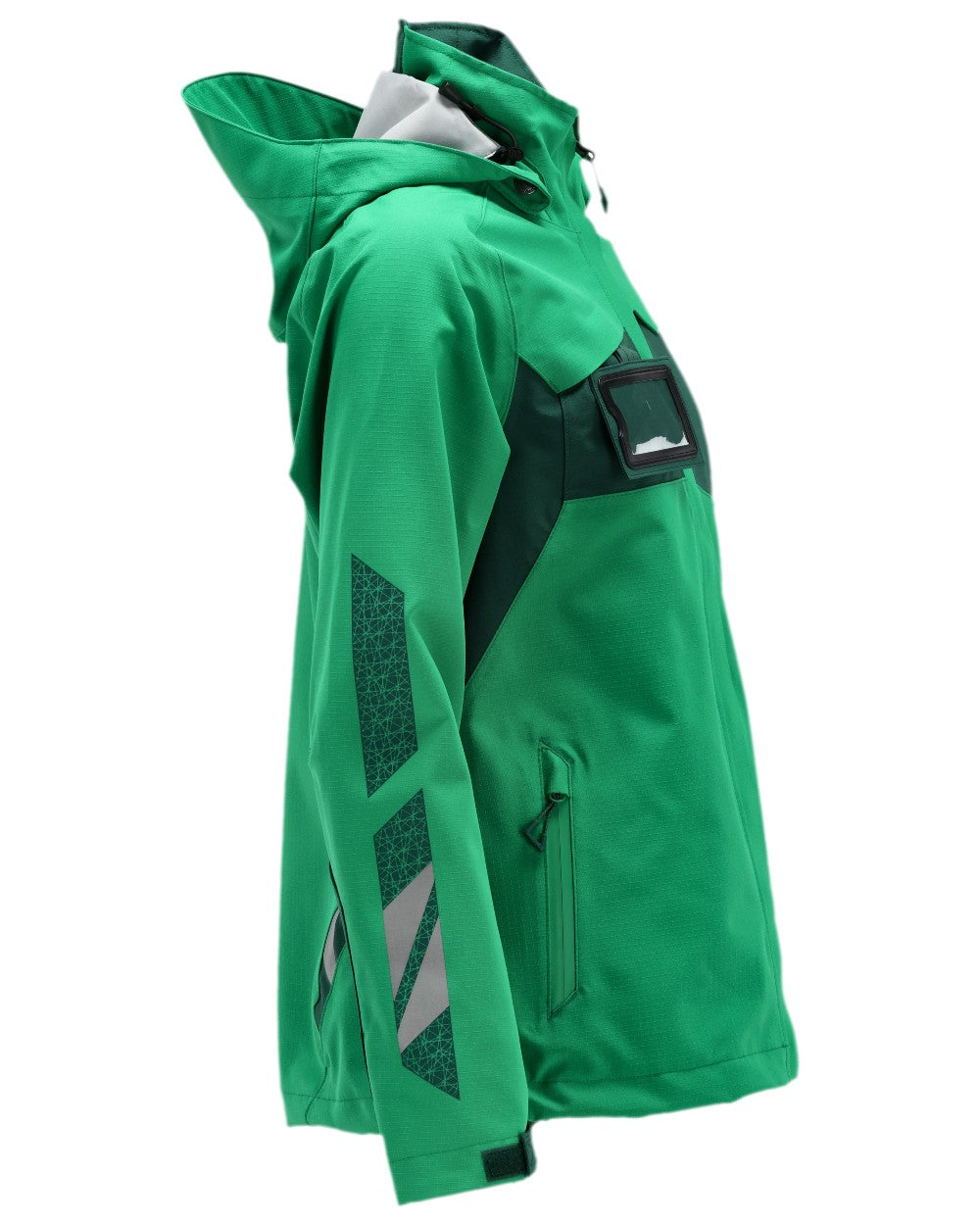 Grass Green Coloured Mascot Workwear Womens Accelerate Outer Shell Jacket on white background 