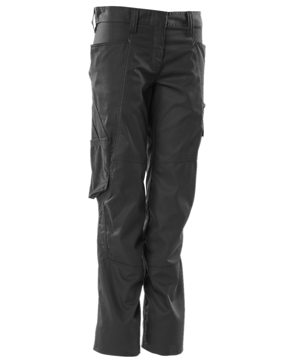 Black Coloured Mascot Workwear Womens Accelerate Pearl Fit Extra Lightweight Trousers on white background 
