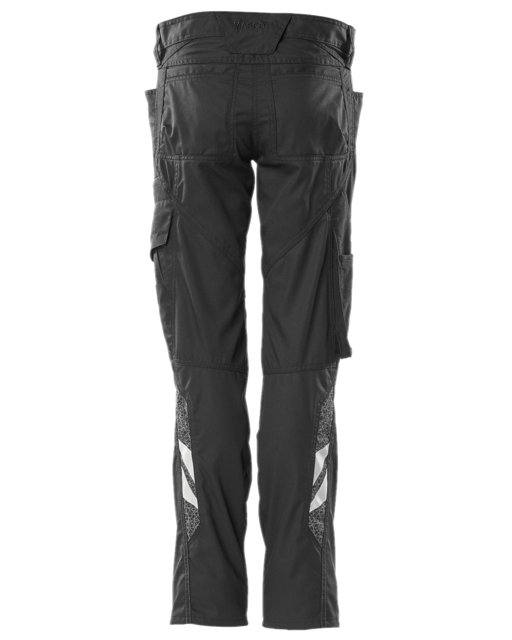 Black Coloured Mascot Workwear Womens Accelerate Pearl Fit Extra Lightweight Trousers on white background 