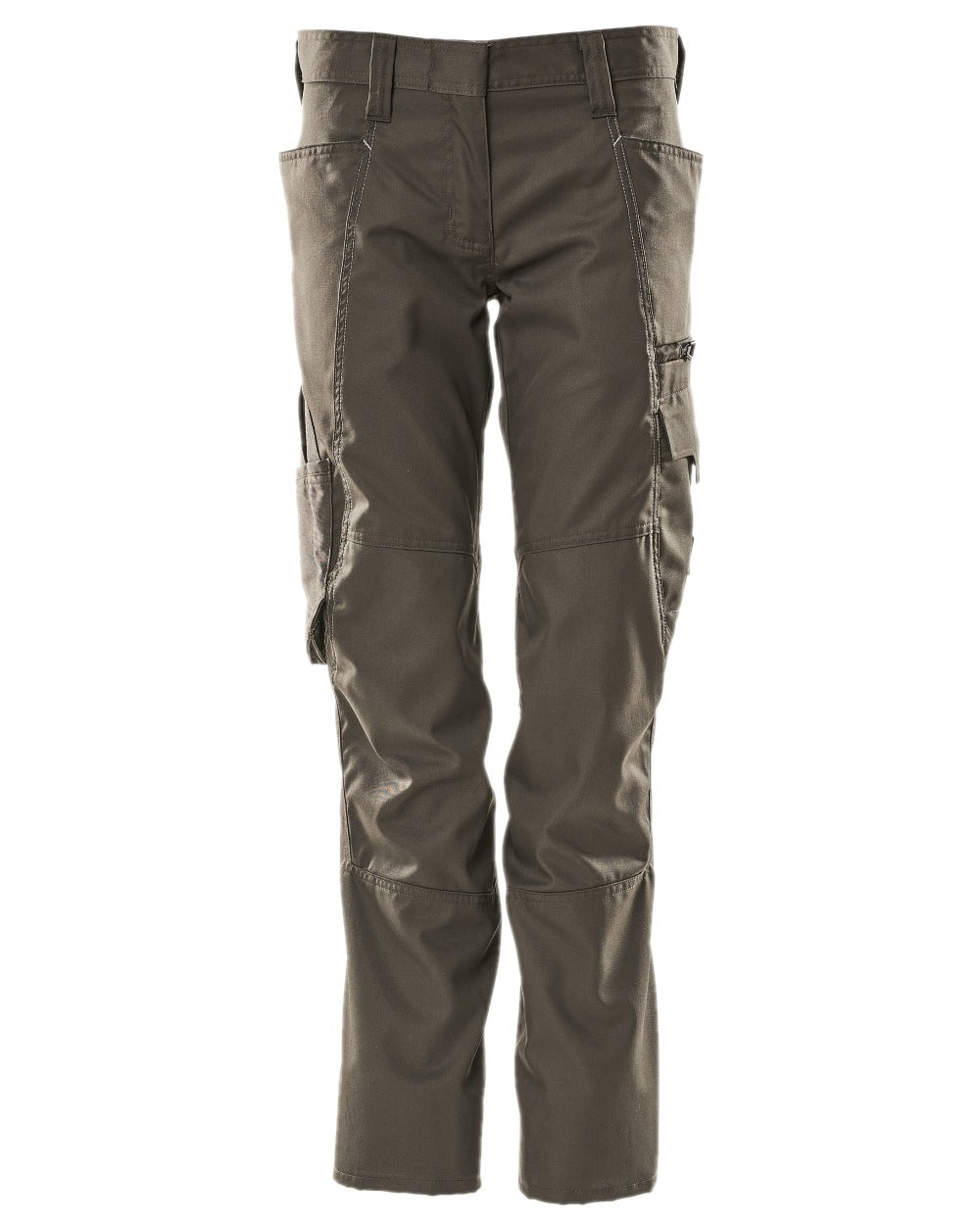 Dark Anthracite Coloured Mascot Workwear Womens Accelerate Pearl Fit Extra Lightweight Trousers on white background 