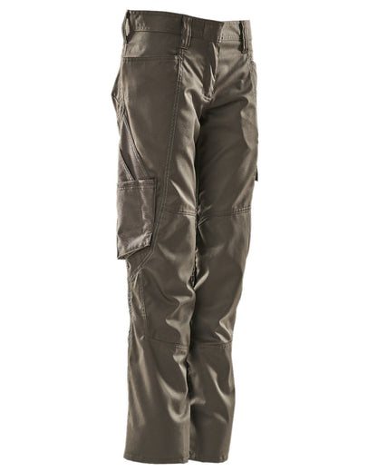 Dark Anthracite Coloured Mascot Workwear Womens Accelerate Pearl Fit Extra Lightweight Trousers on white background 