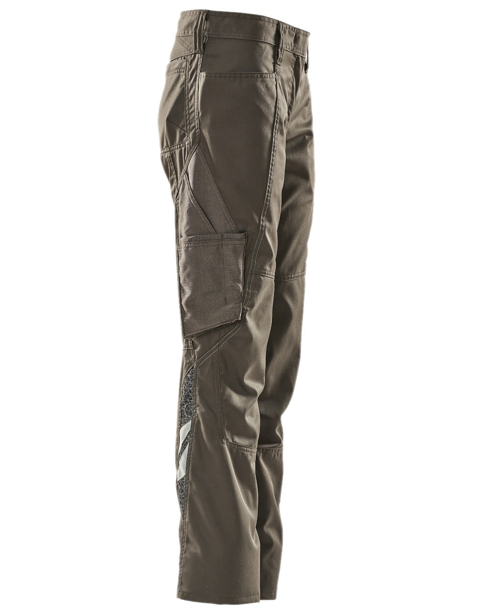 Dark Anthracite Coloured Mascot Workwear Womens Accelerate Pearl Fit Extra Lightweight Trousers on white background 