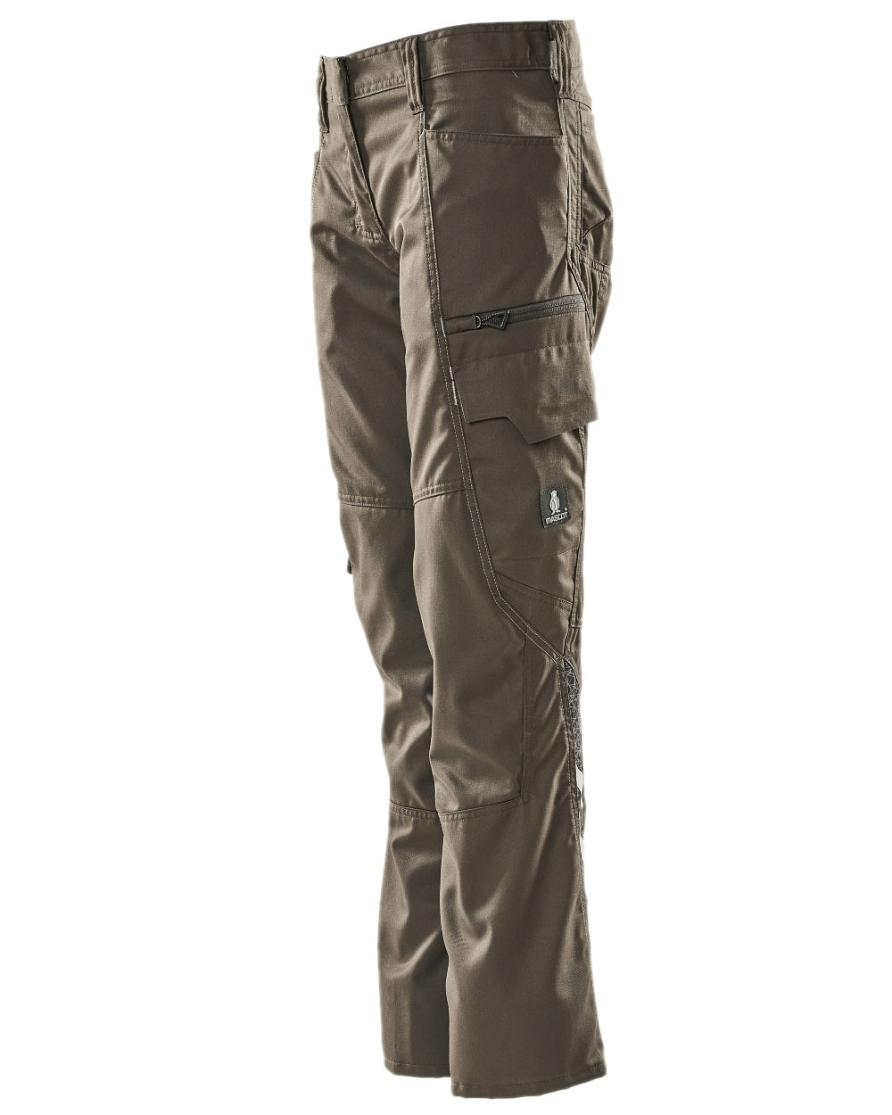 Dark Anthracite Coloured Mascot Workwear Womens Accelerate Pearl Fit Extra Lightweight Trousers on white background 