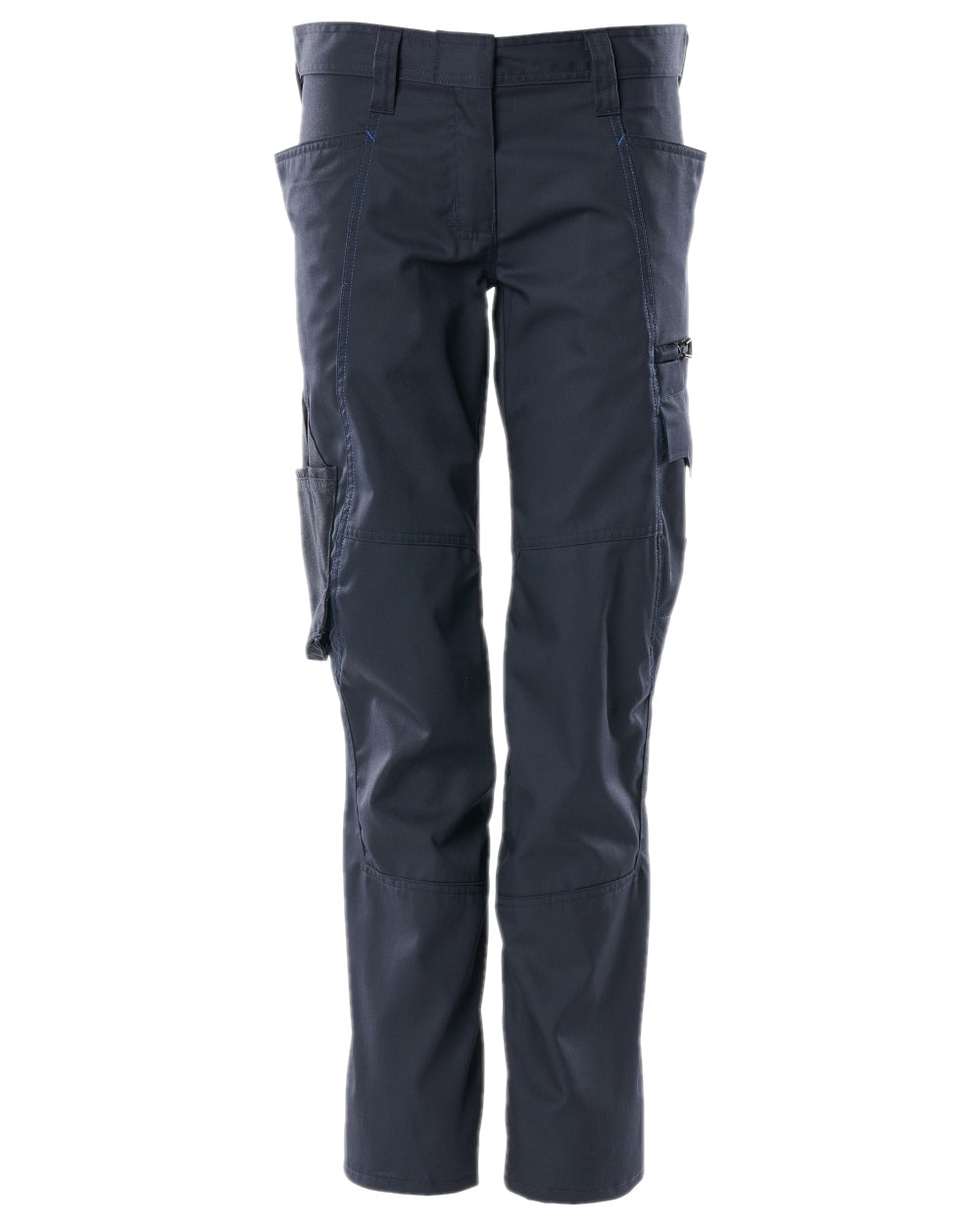 Dark Navy Coloured Mascot Workwear Womens Accelerate Pearl Fit Extra Lightweight Trousers on white background 