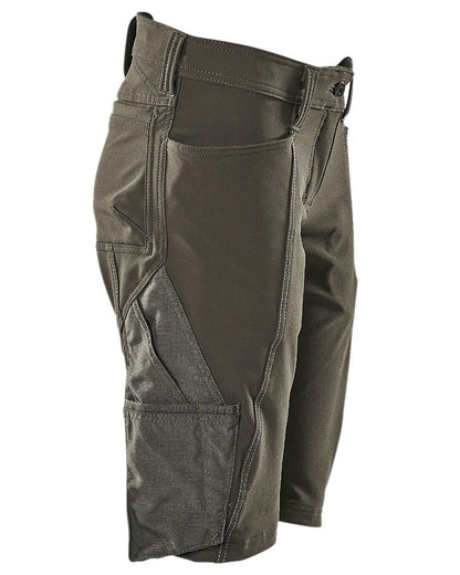 Dark Anthracite Coloured Mascot Workwear Womens Accelerate Pearl Fit Shorts on white background 