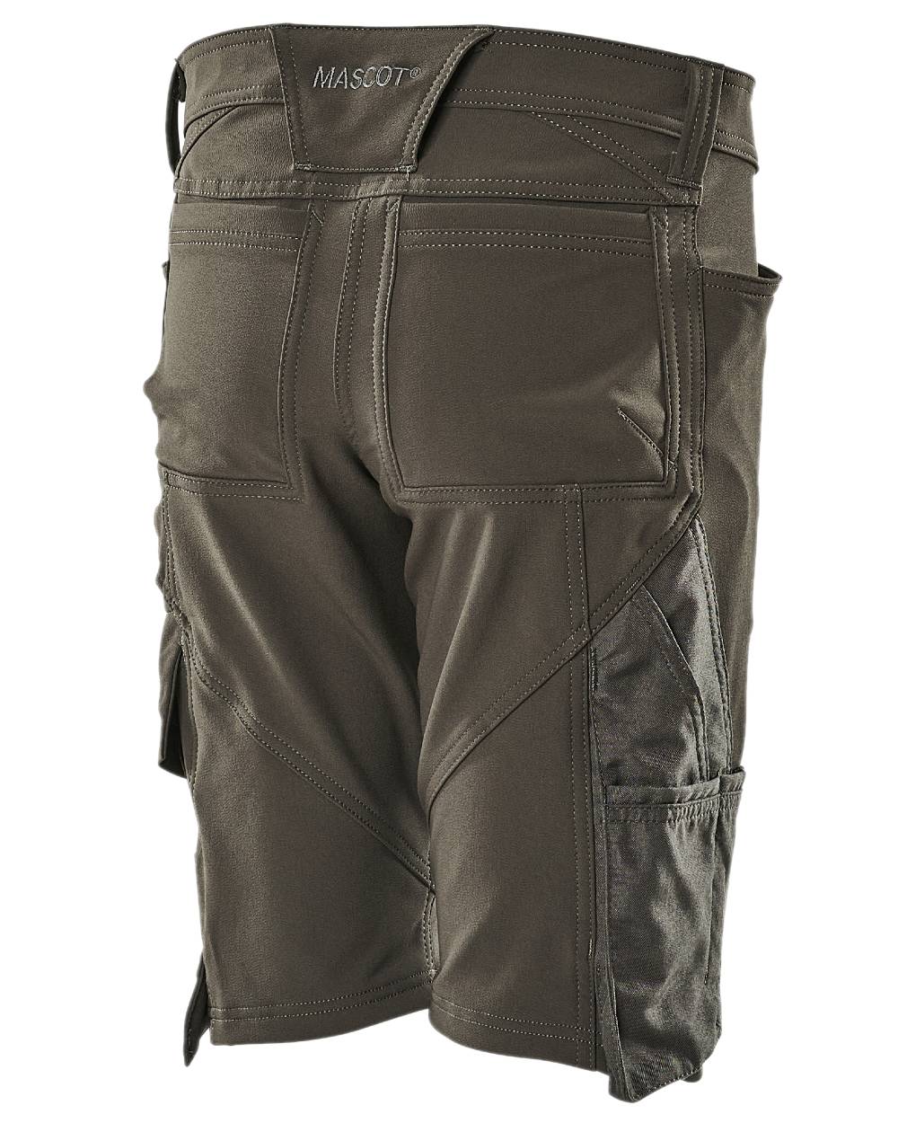 Dark Anthracite Coloured Mascot Workwear Womens Accelerate Pearl Fit Shorts on white background 