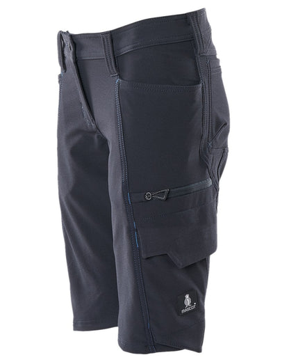 Dark Navy Coloured Mascot Workwear Womens Accelerate Pearl Fit Shorts on white background 
