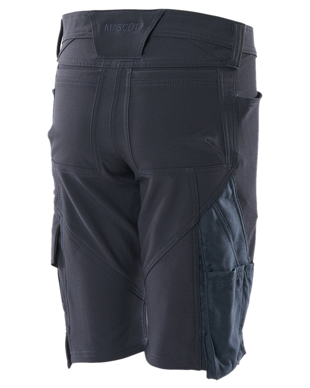 Dark Navy Coloured Mascot Workwear Womens Accelerate Pearl Fit Shorts on white background 