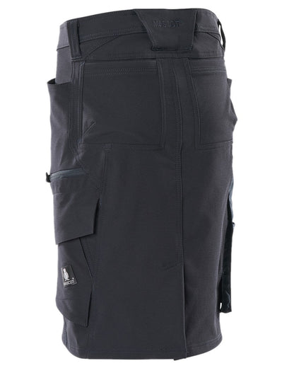 Dark Navy Coloured Mascot Workwear Womens Accelerate Pearl Fit Skirt on white background 