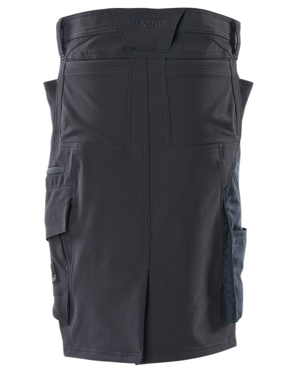 Dark Navy Coloured Mascot Workwear Womens Accelerate Pearl Fit Skirt on white background 