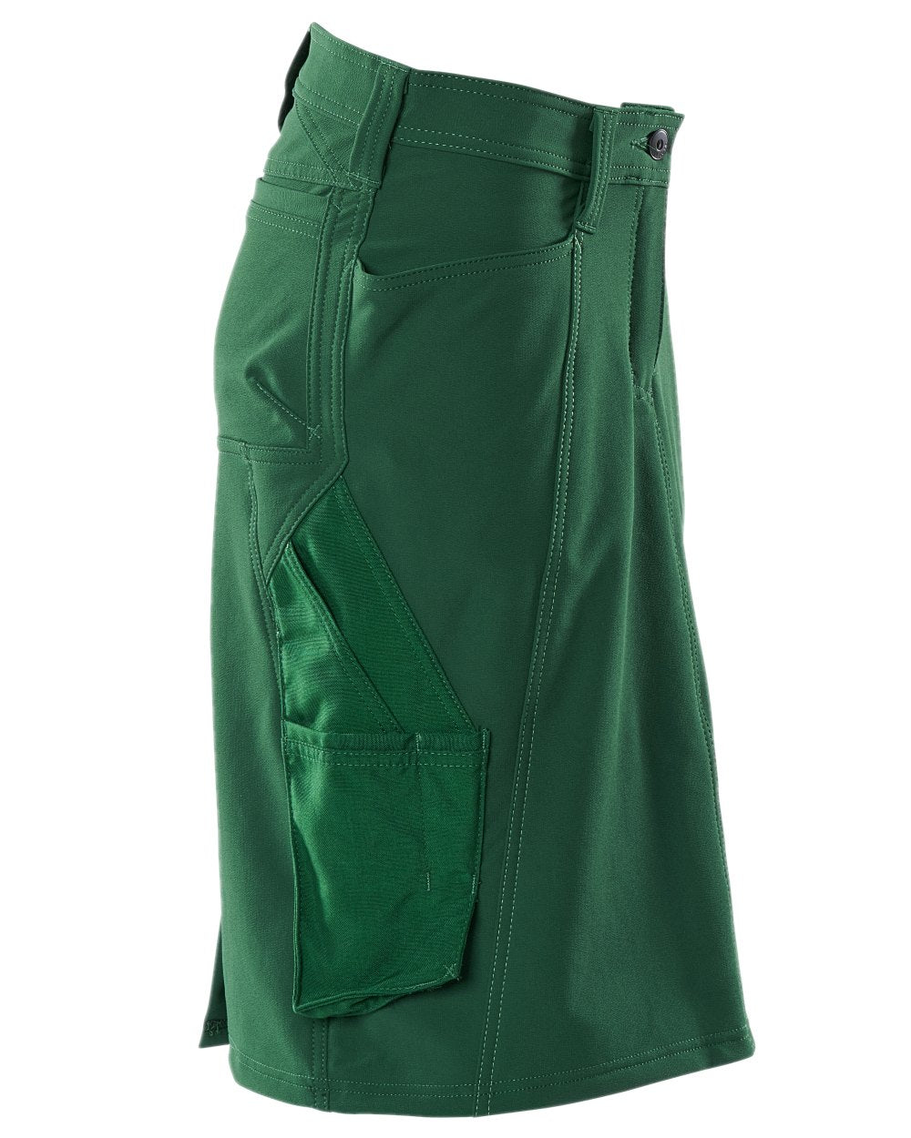 Green Coloured Mascot Workwear Womens Accelerate Pearl Fit Skirt on white background 