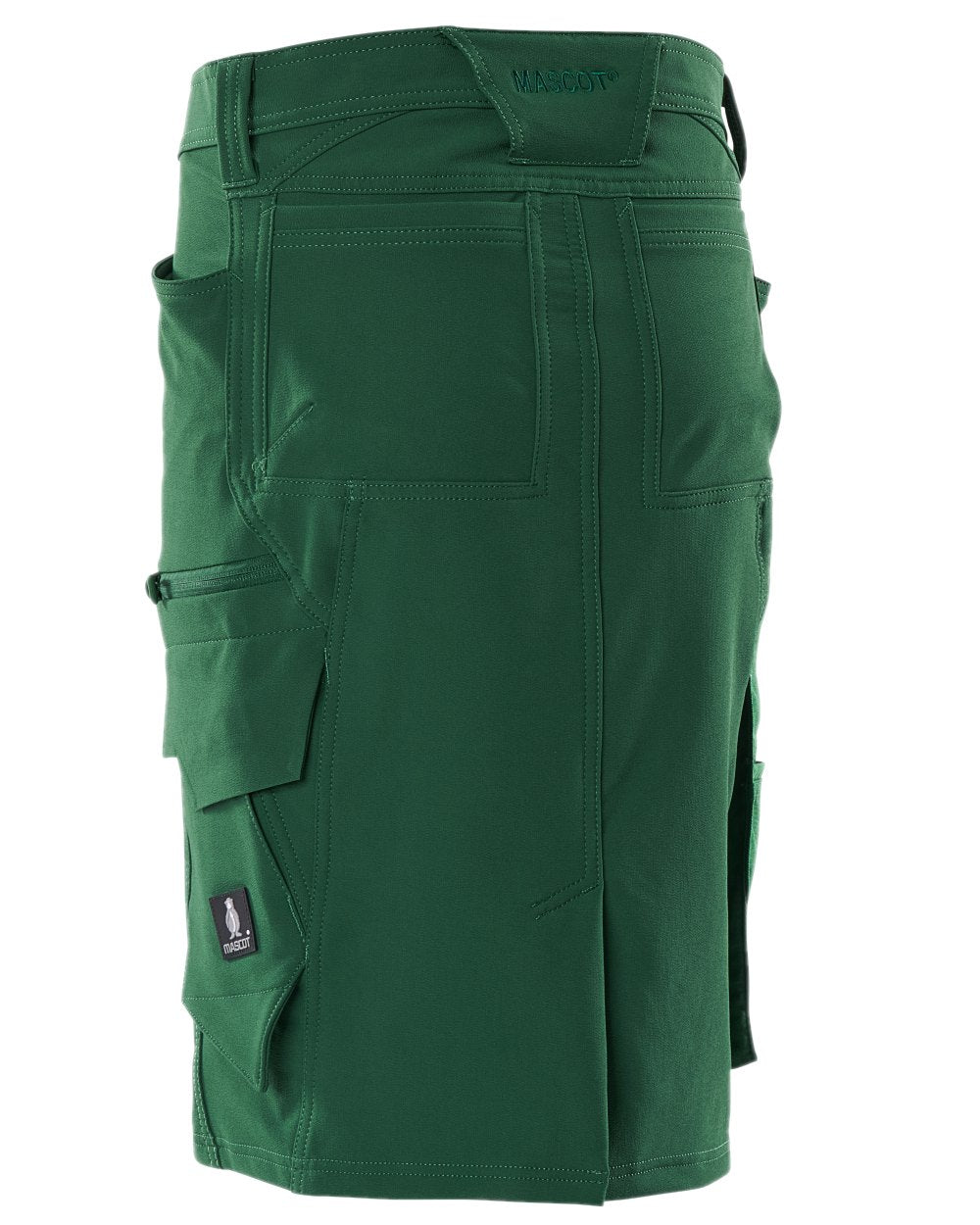 Green Coloured Mascot Workwear Womens Accelerate Pearl Fit Skirt on white background 