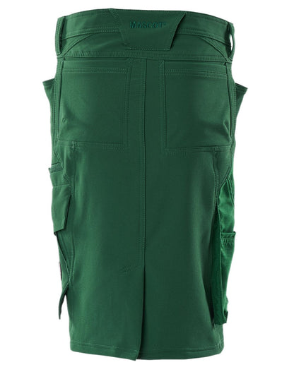 Green Coloured Mascot Workwear Womens Accelerate Pearl Fit Skirt on white background 