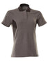 Dark Anthracite Black Coloured Mascot Workwear Womens Accelerate Polo Shirt on white background 