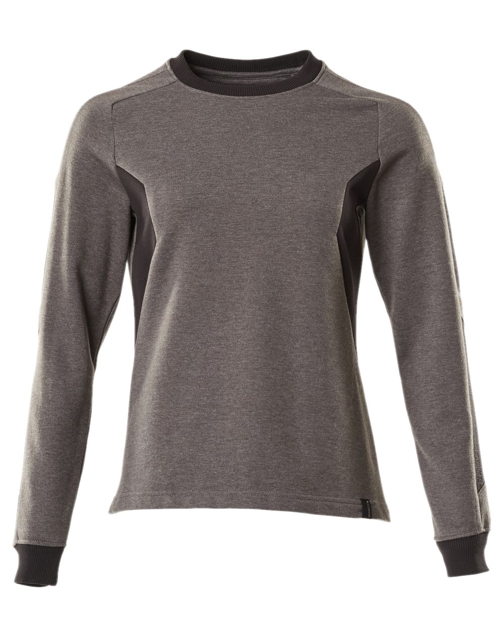 Dark Anthracite Black Coloured Mascot Workwear Womens Accelerate Sweatshirt on white background 