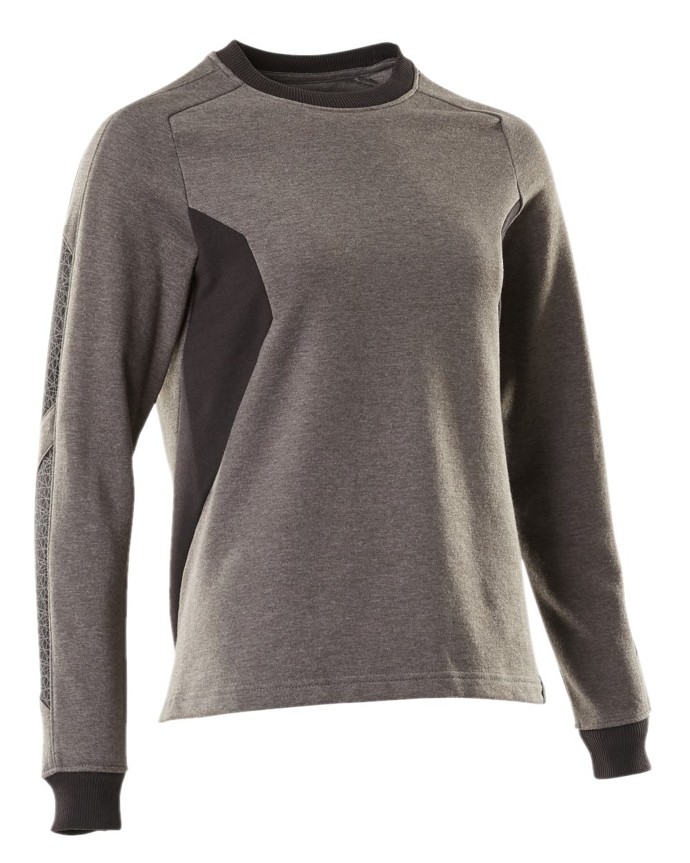 Dark Anthracite Black Coloured Mascot Workwear Womens Accelerate Sweatshirt on white background 