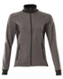 Dark Anthracite Black Coloured Mascot Workwear Womens Accelerate Sweatshirt With Zipper on white background 