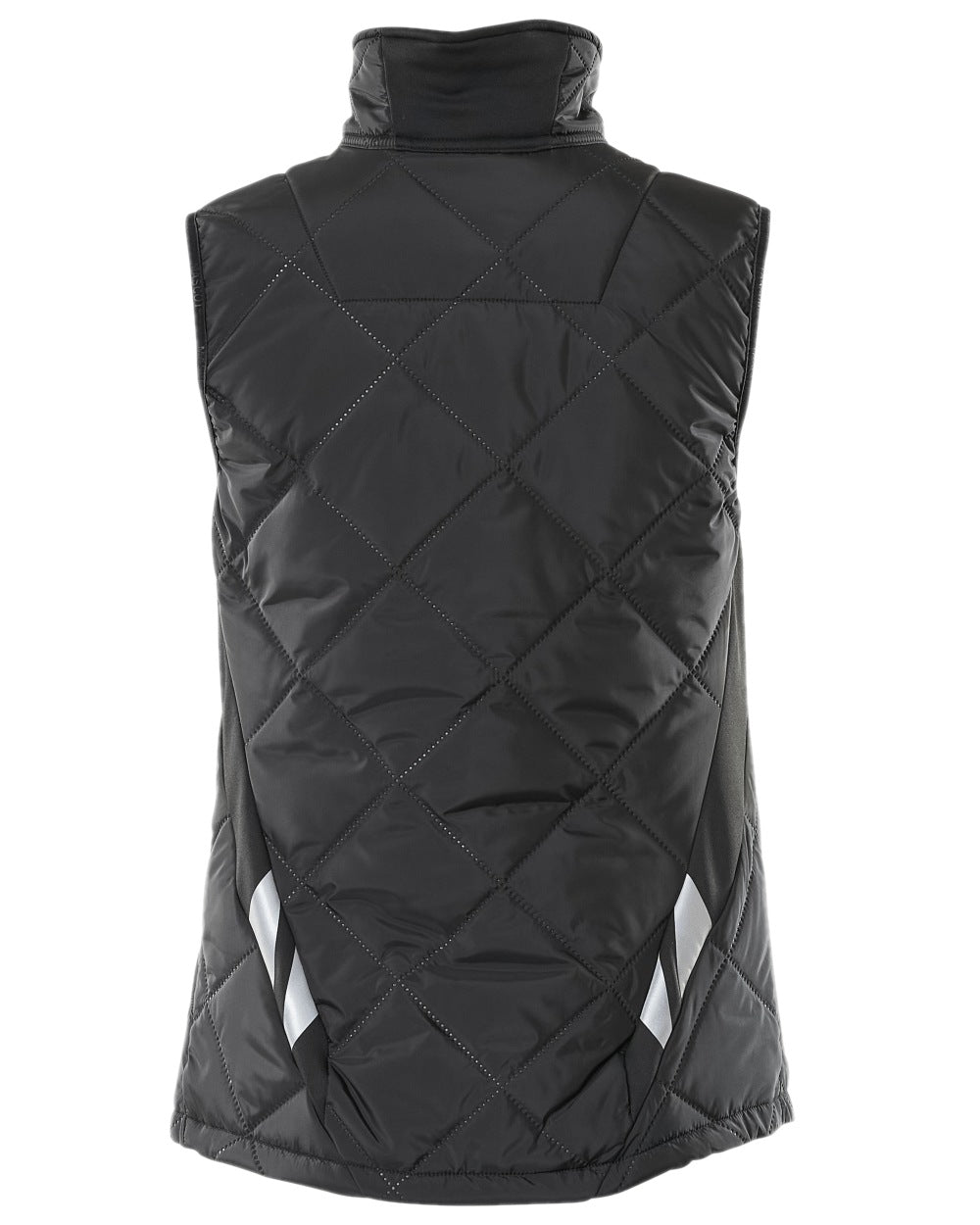 Black Coloured Mascot Workwear Womens Accelerate Thermal Gilet on white background 