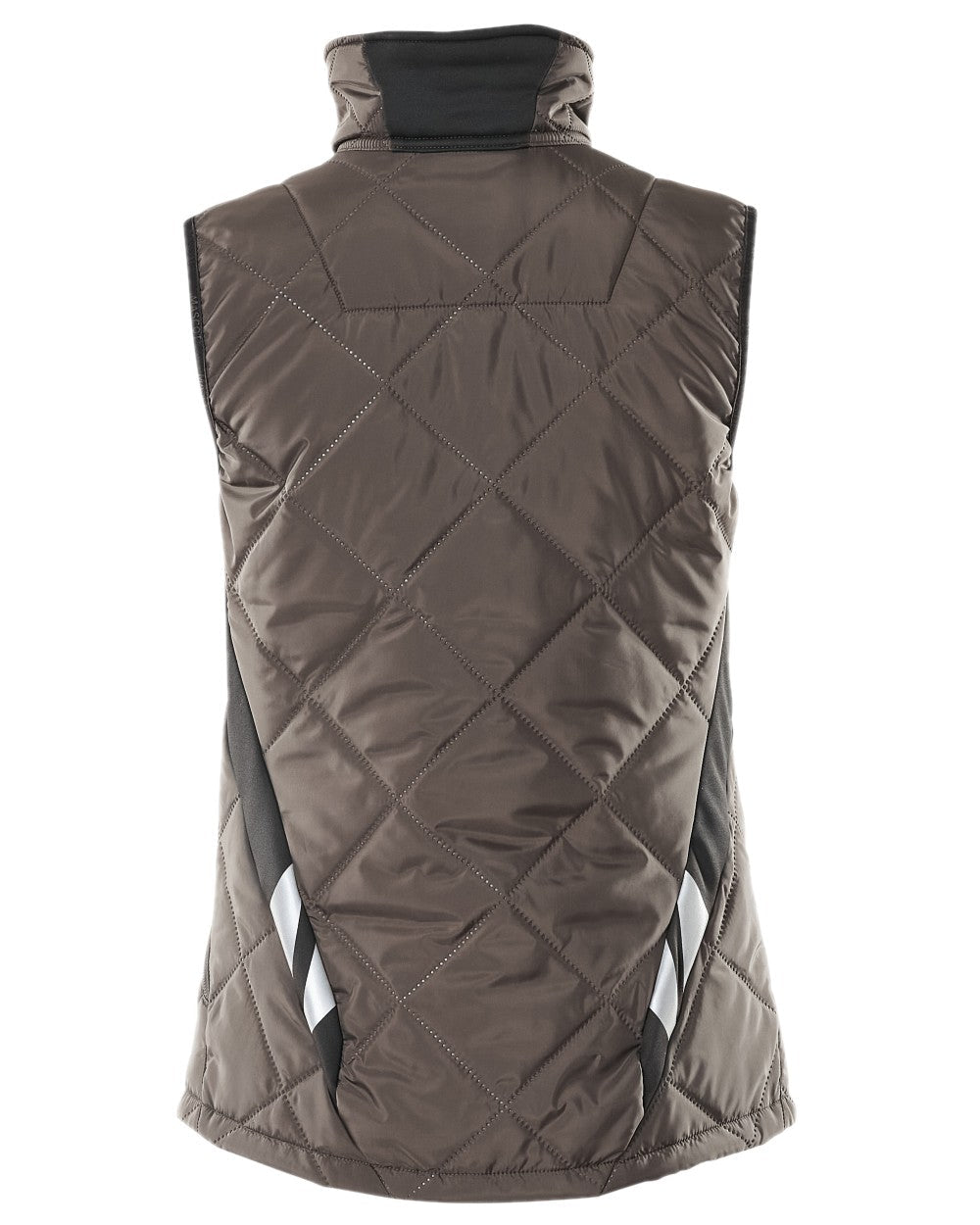 Dark Anthracite Black Coloured Mascot Workwear Womens Accelerate Thermal Gilet on white background 
