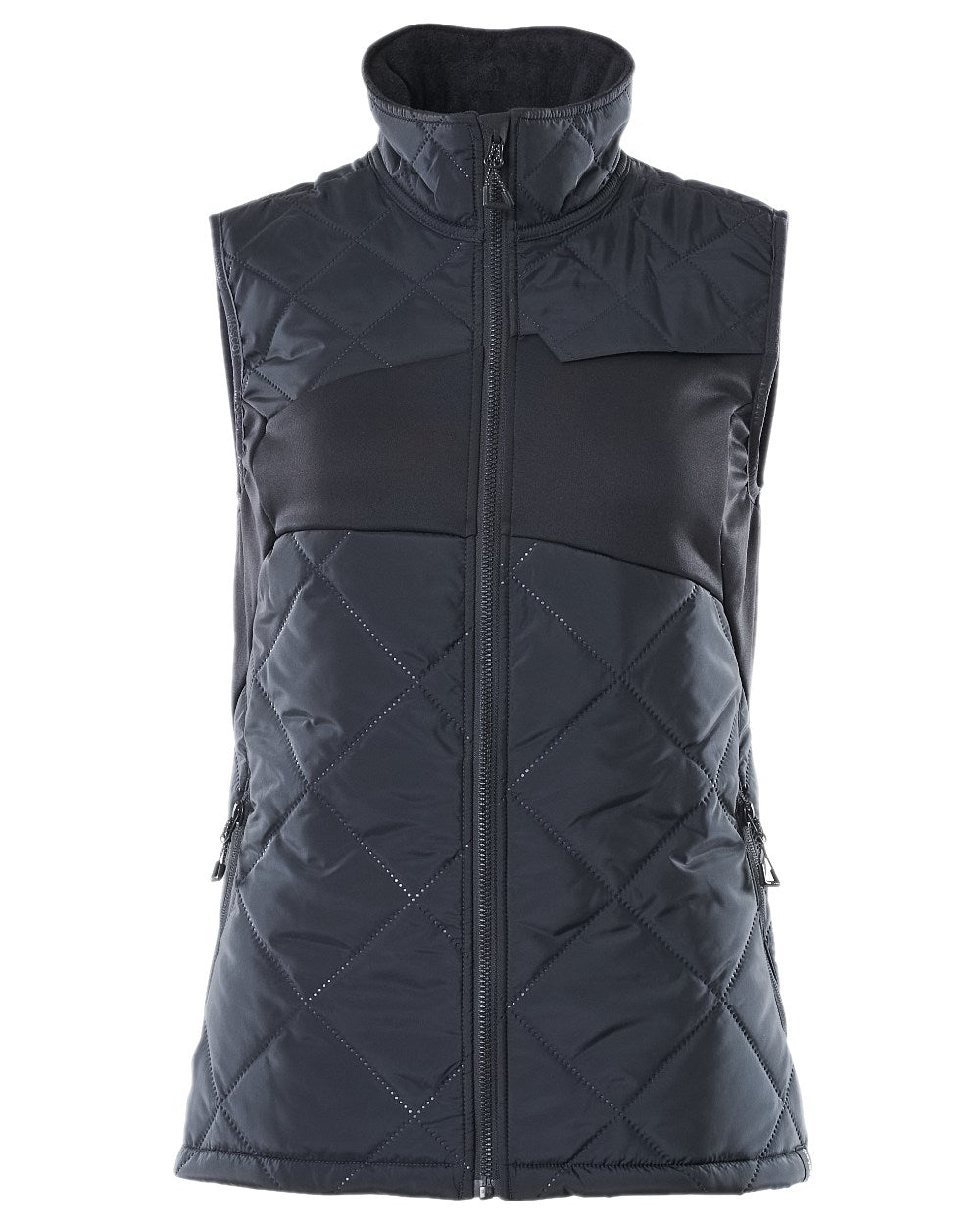 Dark Navy Coloured Mascot Workwear Womens Accelerate Thermal Gilet on white background 