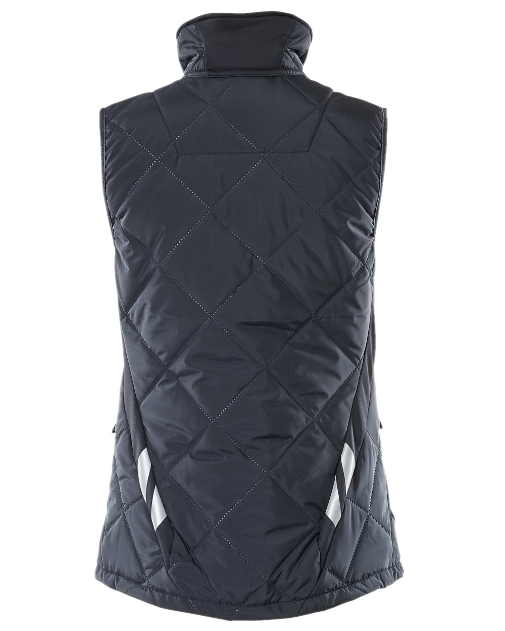 Dark Navy Coloured Mascot Workwear Womens Accelerate Thermal Gilet on white background 