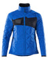 Azure Blue Dark Navy Coloured Mascot Workwear Womens Accelerate Thermal Jacket on white background 