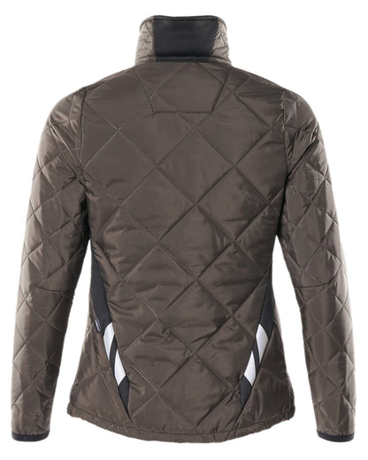 Dark Anthracite Black Coloured Mascot Workwear Womens Accelerate Thermal Jacket on white background 