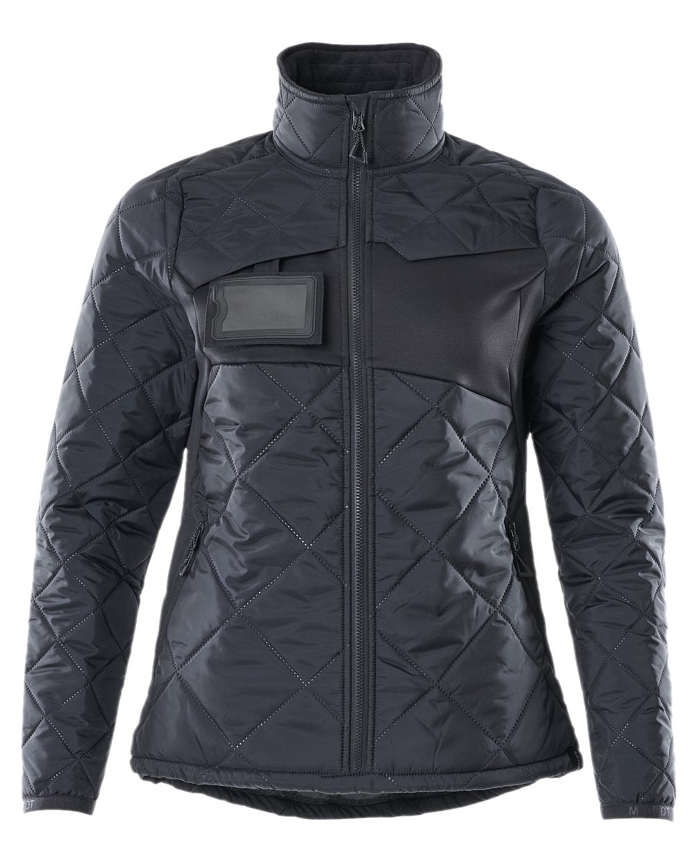 Dark Navy Coloured Mascot Workwear Womens Accelerate Thermal Jacket on white background 