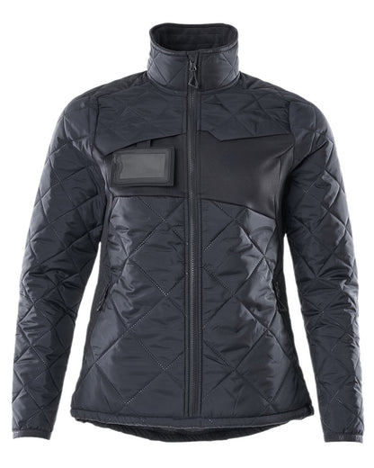 Dark Navy Coloured Mascot Workwear Womens Accelerate Thermal Jacket on white background 