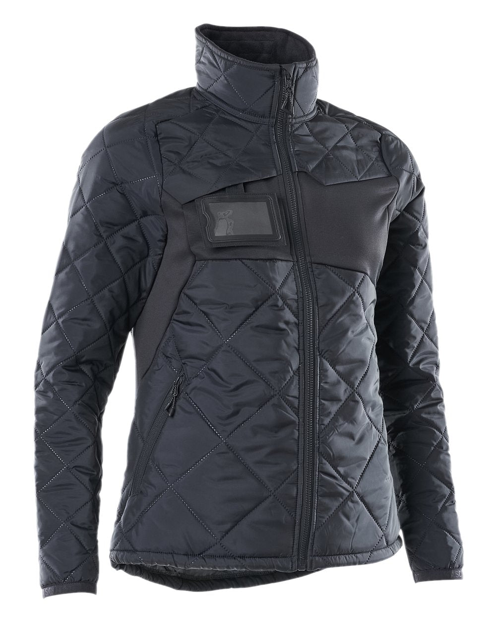 Dark Navy Coloured Mascot Workwear Womens Accelerate Thermal Jacket on white background 