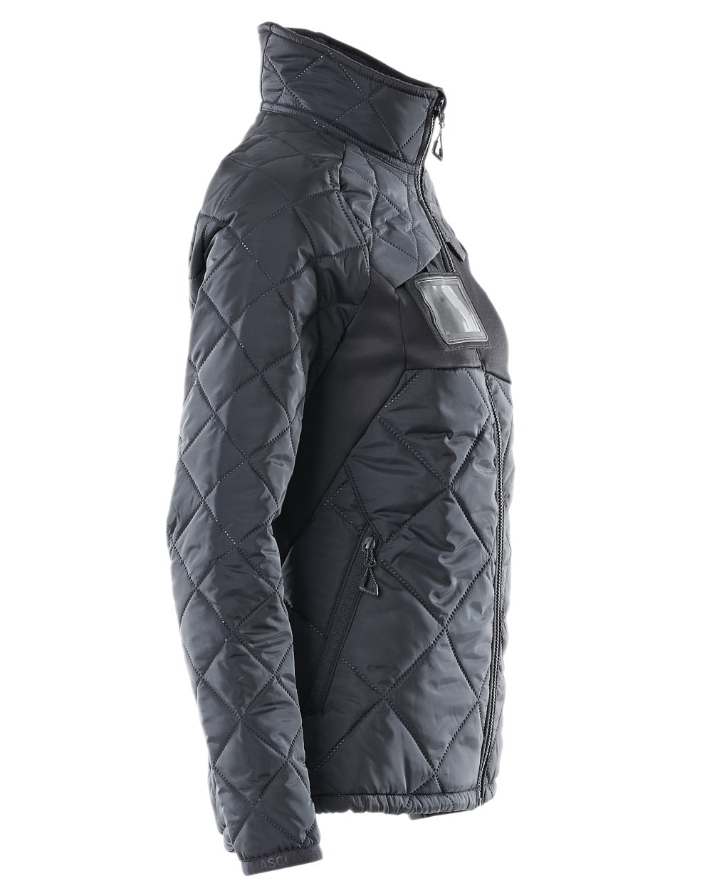 Dark Navy Coloured Mascot Workwear Womens Accelerate Thermal Jacket on white background 