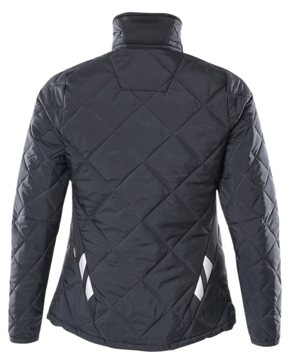 Dark Navy Coloured Mascot Workwear Womens Accelerate Thermal Jacket on white background 